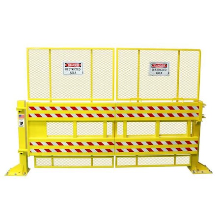 DEFENDER GATE Safety Gate,Manual,Steel,8 ft Gate W