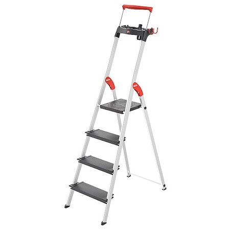HAILO Platform Stepladder,Bottom 45 cm W,Al