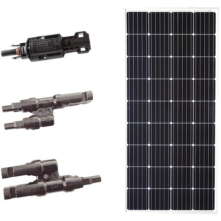 GRAPE SOLAR Solar Panel Exp Kit,200 W,1 Panel