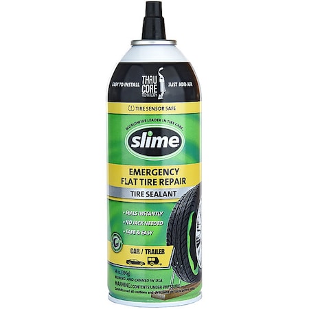 SLIME Sealant,14 oz,Aerosol,Can,White