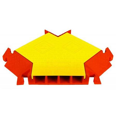 LINEBACKER Cable Protector,4 Channel,3-1/16 ft L