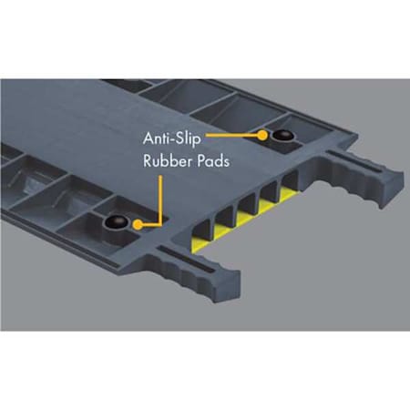 FASTLANE Anti-Slip Rubber Pad,1/4ft L,4-1/2&W,Blk