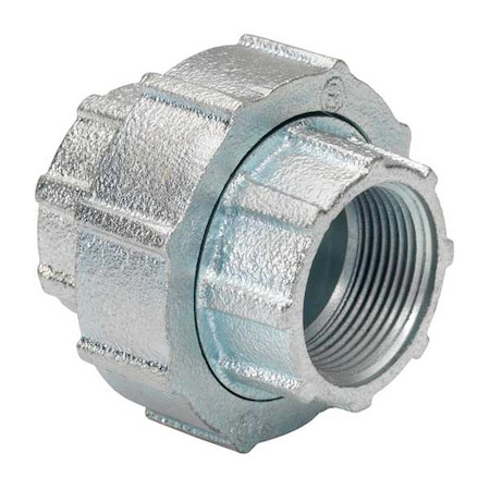 BRIDGEPORT FITTINGS Threaded Coupling,Iron,2-1/2& Trade Size
