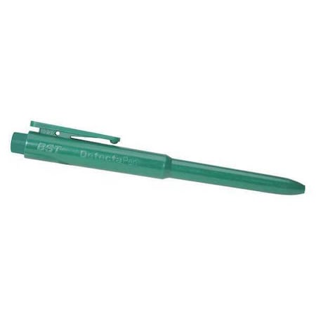 DETECTAPRO Pen,Retractable,Metal Det,Green/Grn,PK25