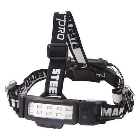 STEELMAN Slim Headlamp LED,White,3AA