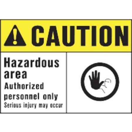 HY-KO Sign;Caution Hazardous Area;PK5