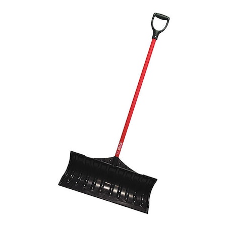 BULLY TOOLS Snow Pusher;27";Fiberglass;D-Gri