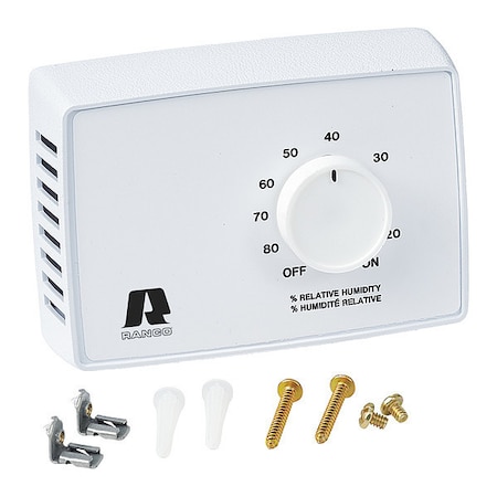 RANCO Humidity Controller,20-80%,24/60VAC,SPST