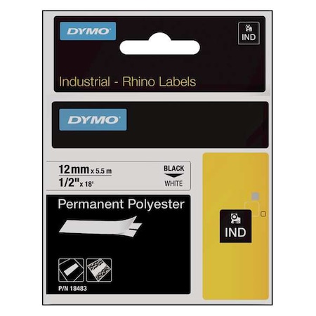 DYMO Label Tape Cartridge,18 ft. L,3/4& W