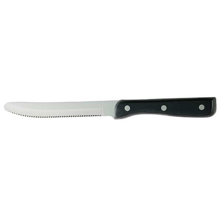 WALCO Steak Knife,9 1/4 in L,Black,PK12