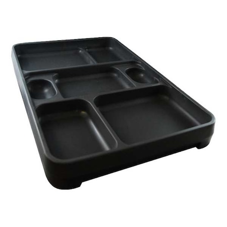 ROCK Rock Tray,14 1/4 in L,Dark Gray,PK10
