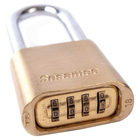 SESAMEE Combination Padlock,4 Numbers