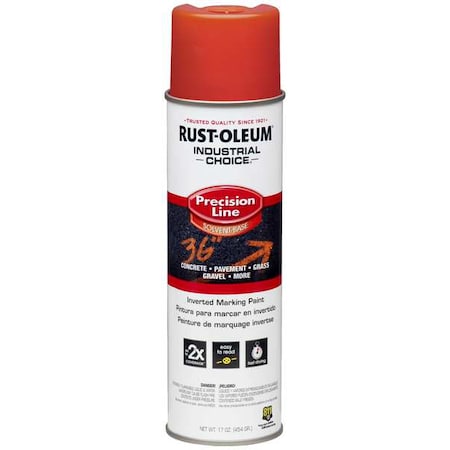 RUST-OLEUM Line Marking Paint,20 oz,Fluorescent Red