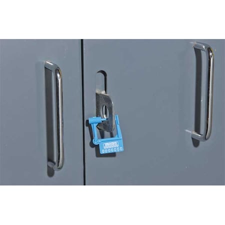 BROOKS Spring Lock Seal,Plastic,Blue,PK100