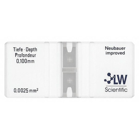 LW SCIENTIFIC Hemacytometer,Two Counting Areas