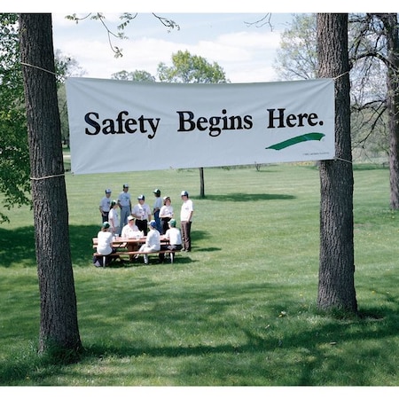 ARTISAN CONTROLS Safety Banner,36inx60in,Polyester,Vinyl