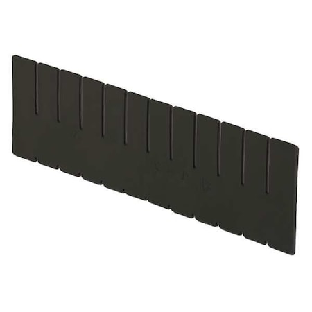 LEWISBINS Divider,Black,Polyethylene,4 7/16 in