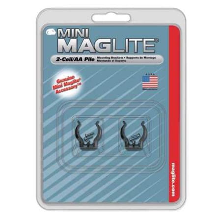 MAGLITE Mounting Bracket,Black,PK2