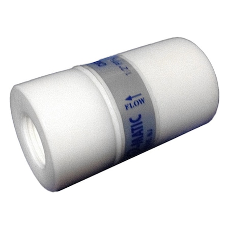PLAST-O-MATIC Check Valve,2.7188 in Overall L