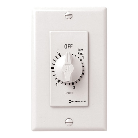 INTERMATIC Spring-Wound Timer, White, 277V AC