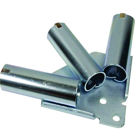 DICKE Flag Pole Holder,Silver,Steel,5 in. L