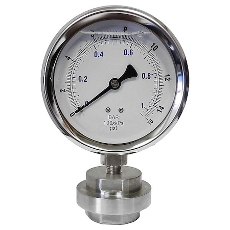 KODIAK CONTROLS Pressure Gauge,0 to 3000 Range