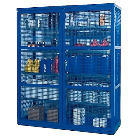 DENIOS StrgLckr,87&x74&x28&,Blue,8Shlv