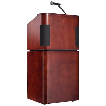 OKLAHOMA SOUND Sound Lectern,28 in H,Mahogany