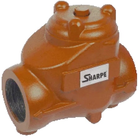SHARPE VALVES Check Valve,6.3 in Overall L
