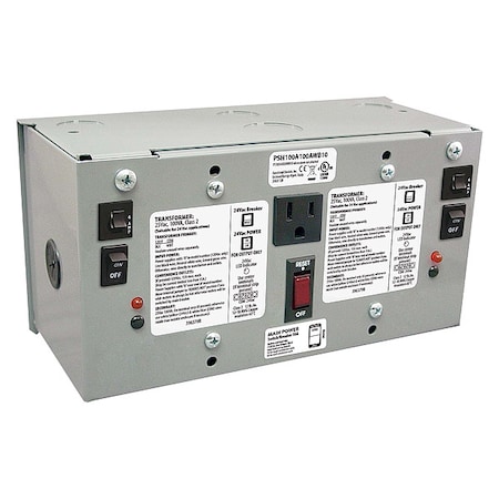 FUNCTIONAL DEVICES-RIB Enclosed Dual 100VA;120VAC to 24VAC