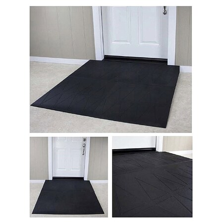 SAFERESIDENTIAL RAMPS ADA Ramp,4-1/2In.H,56In.L,48In.W,Black