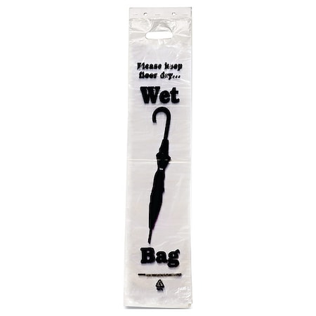 TATCO Wet Umbrella Bag;7Wx31H;Clear;PK1000