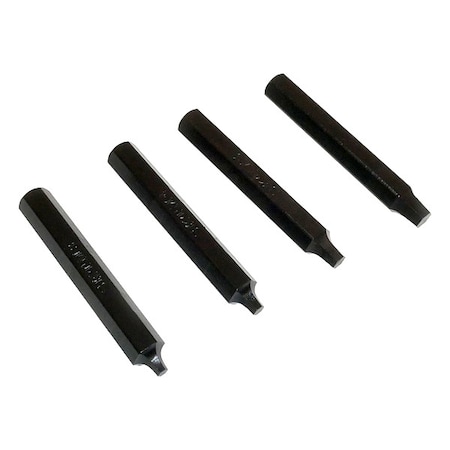QUICK OUTS Screw Extractor Set,Hex Drive,(4) Pieces