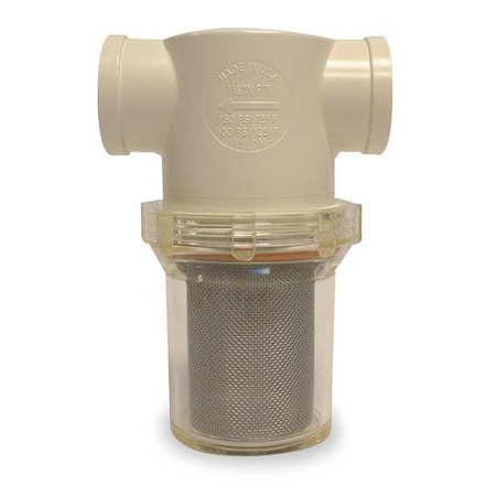 RON-VIK Inline Strainer;2 7/16" H;305 micron