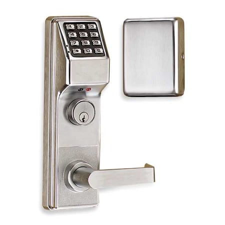 TRILOGY Electronic Lock,Brushed Chrome,12 Button