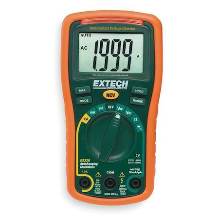 EXTECH Mini Digital Multimeter,Auto Ranging