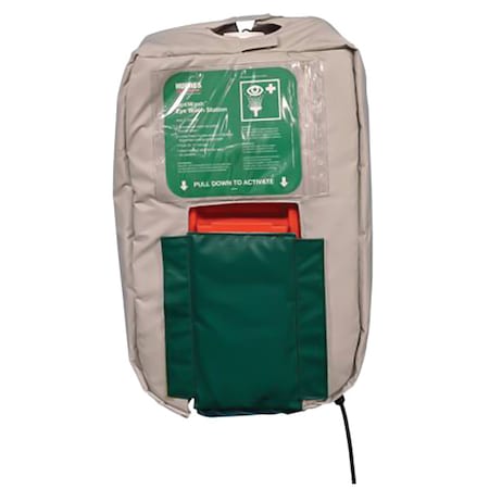 HUGHES SAFETY SHOWERS Eyewash Heated Jacket,29& H,3& L,19& W