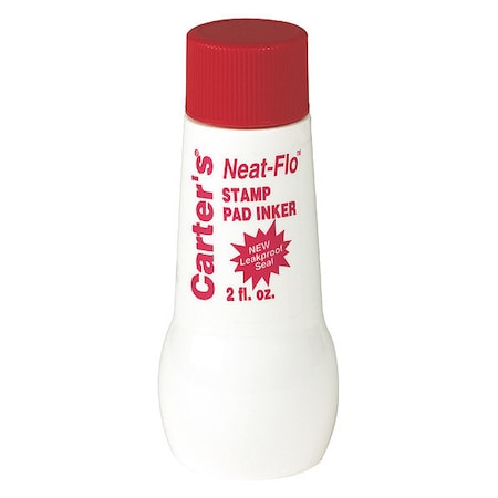 CARTERS Stamp Pad Inker,2 oz.,Red