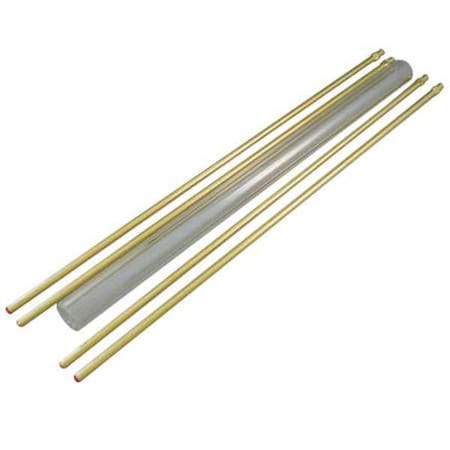 PENBERTHY Glass Rod Kit,Plain,5/8& Dia.,18& L