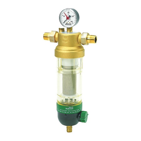 RESIDEO BRAUKMANN WATER FILTER 1-1/2" THREADED MNPT UNIONS