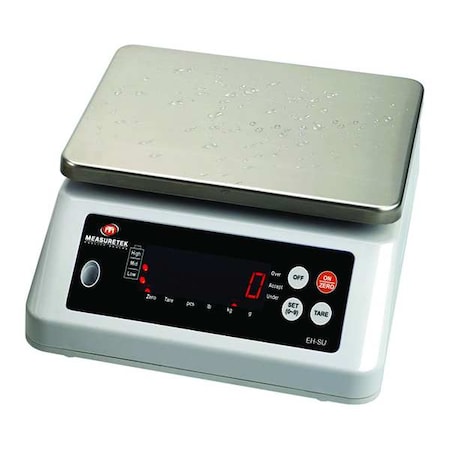 MEASURETEK Washdown Bench Scale,Digital,6kg/13.2 lb