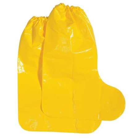 POLYCO Boot Covers,Polyolefin,Yellow,L,PK100