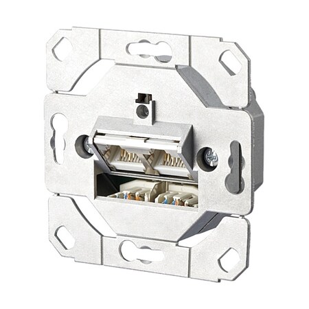 METZ CONNECT Wall Outlet,Metallike,2.752& H,2.752& W