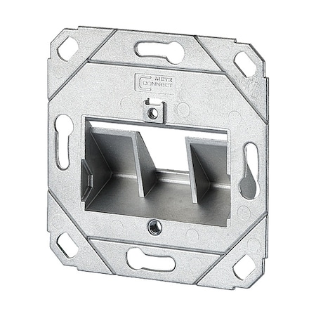 METZ CONNECT Wall Outlet,Metallike,2.752& H,2.752& W