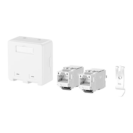 METZ CONNECT RJ45 Keystone,White,0.787