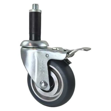 CC APEX Swivel Stem Caster,Total Lock,Gray,4