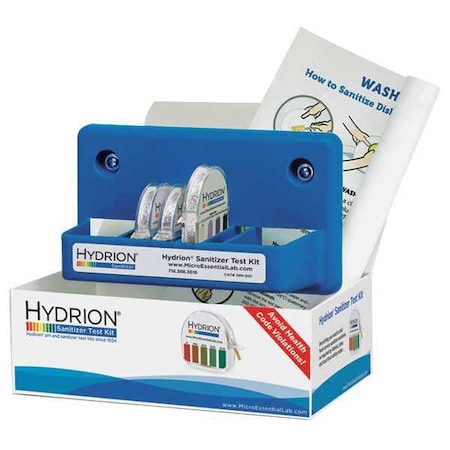 HYDRION Chlorine Test,7 1/2 in L,10 to 200 ppm