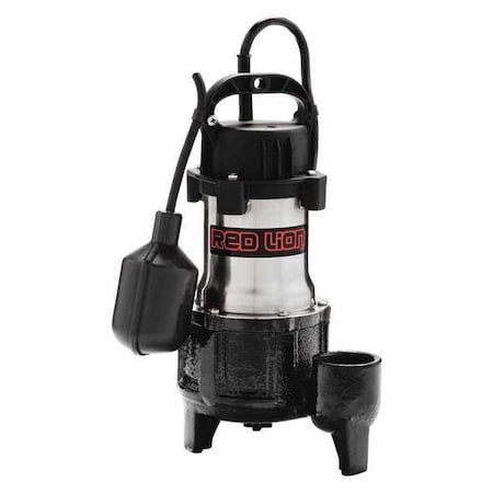 RED LION Sump Pump;1 HP;5300 gph;SS;Tethered