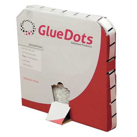 GLUE DOTS Adhesive Dots,Clear, PK4000