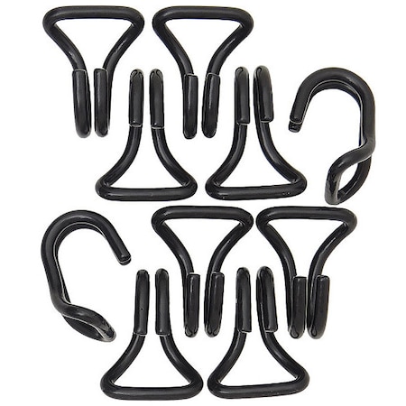 SNAP-LOC Slip Hook,Black,PK10